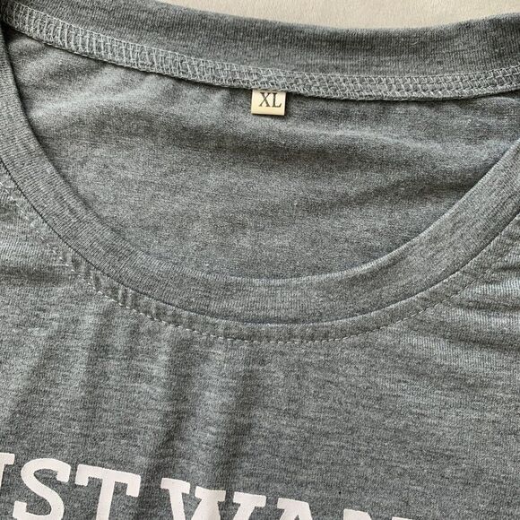 Grey Christmas Slogan Tshirt - Picture 4 of 4